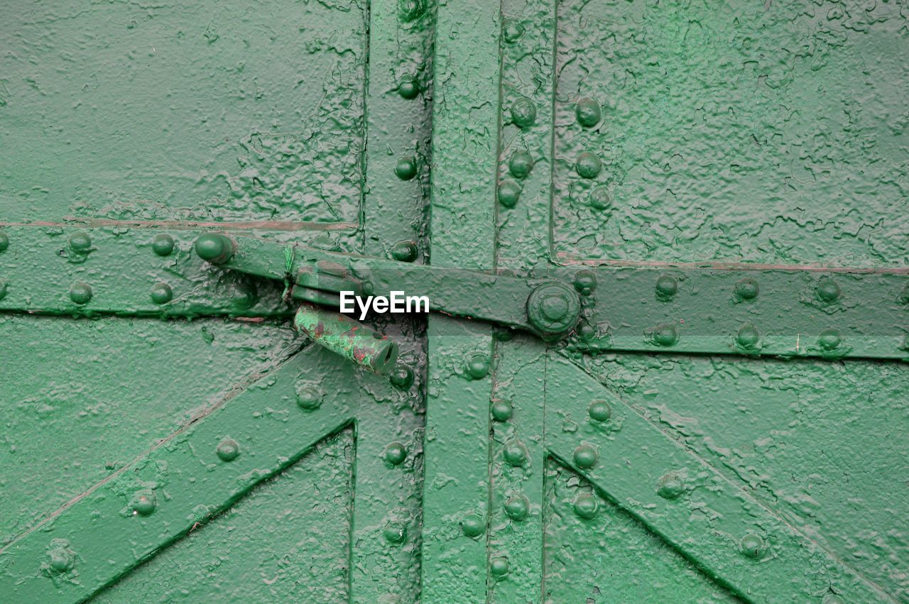 Full frame shot of weathered door