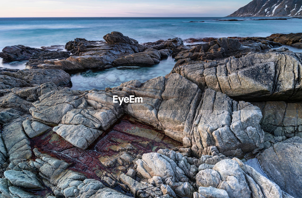 scenic view of sea shore