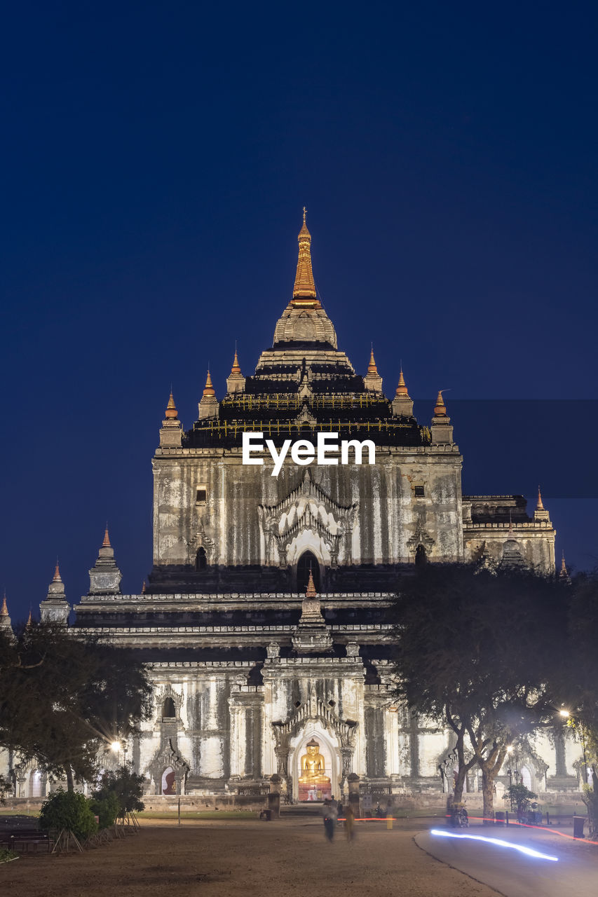 low angle view of temple against clear sky