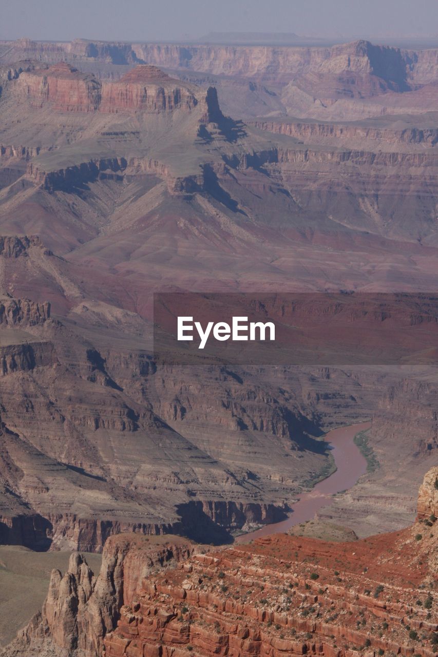 Aerial view of desert