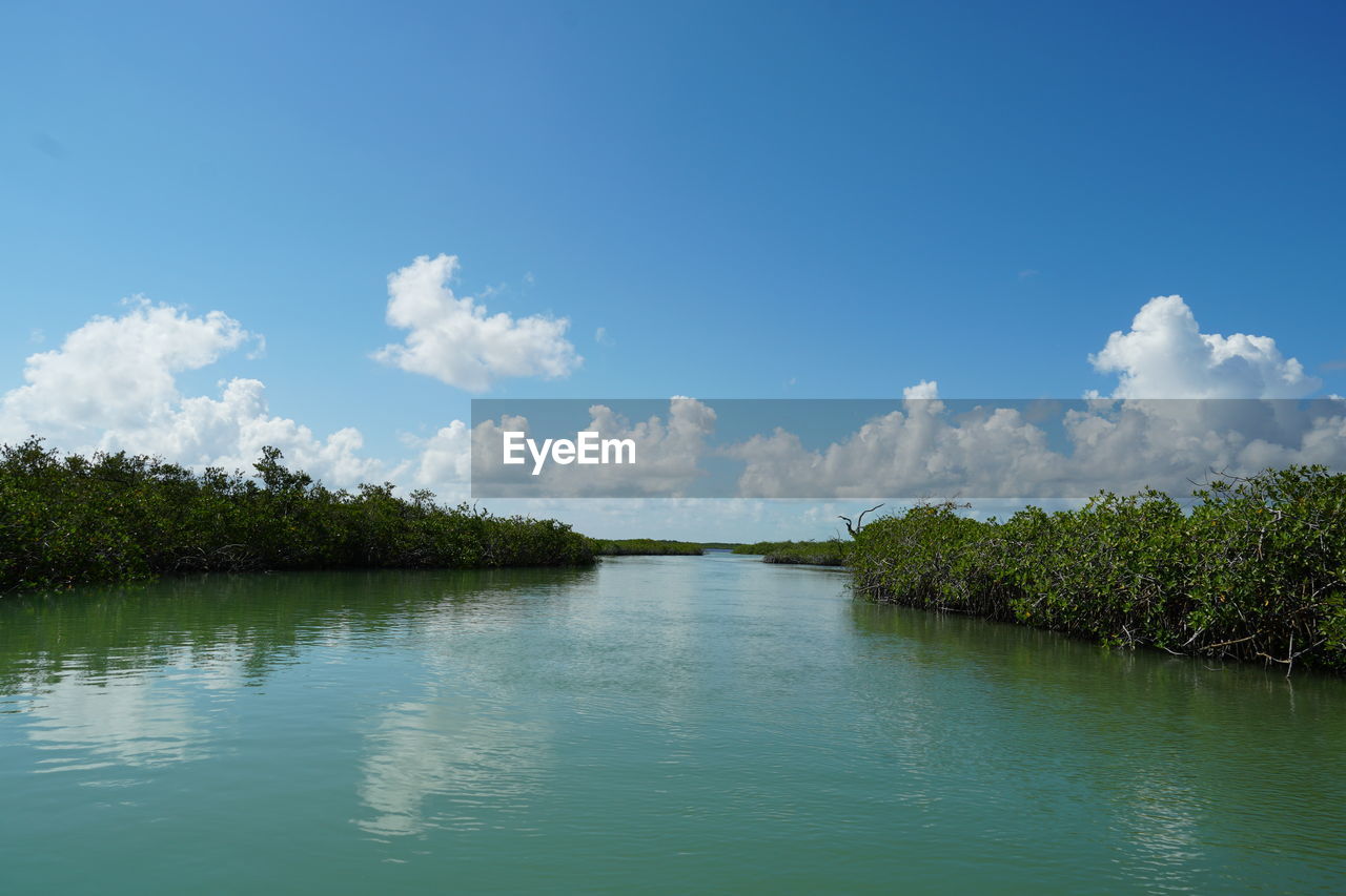 IDYLLIC VIEW OF LAKE AGAINST SKY