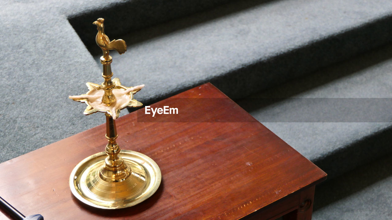 Holy cross for worship in a religious christian or catholic chapel 
