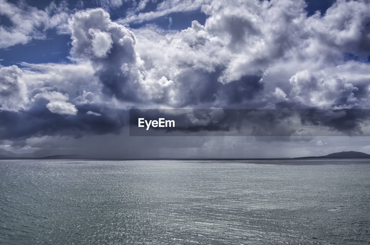 VIEW OF SEA AGAINST CLOUDY SKY