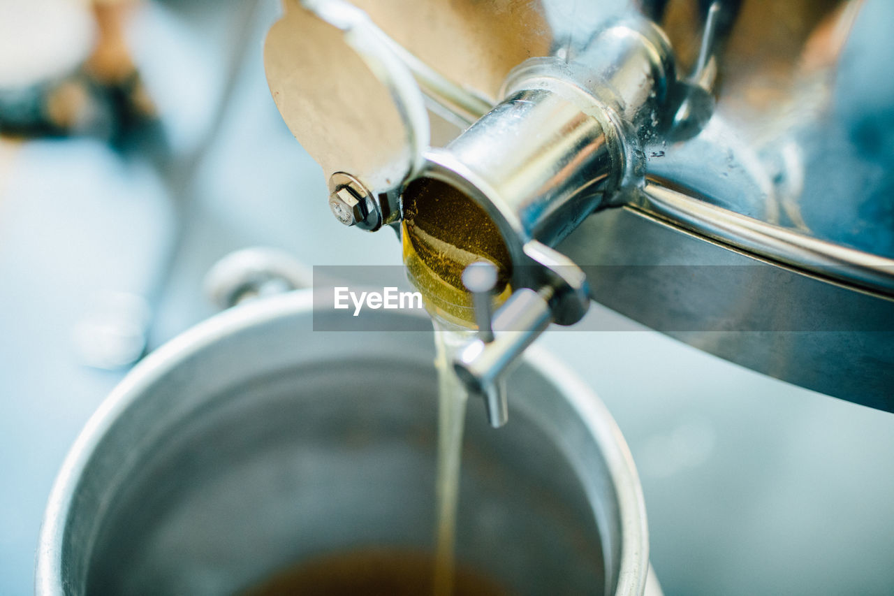 Close-up of faucet