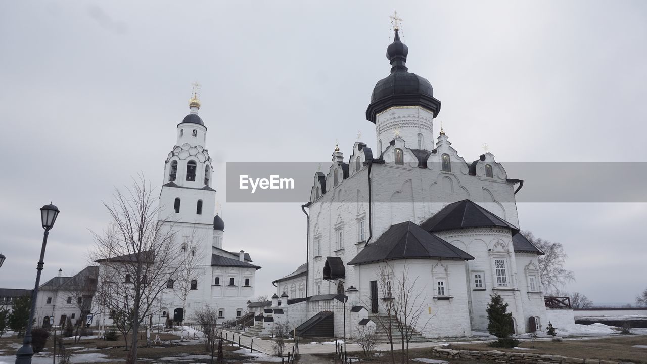 Low angle view of orthodox church against sky