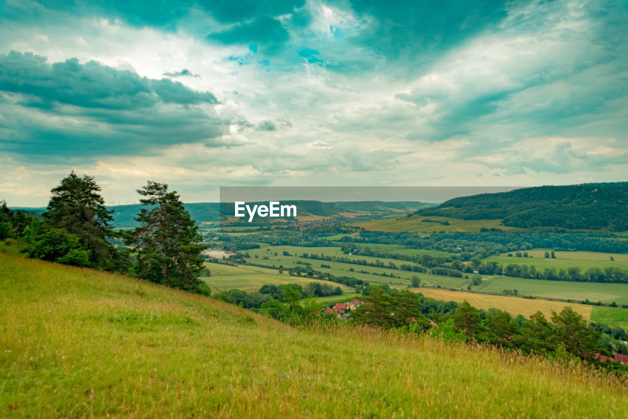 Scenic view of landscape against sky