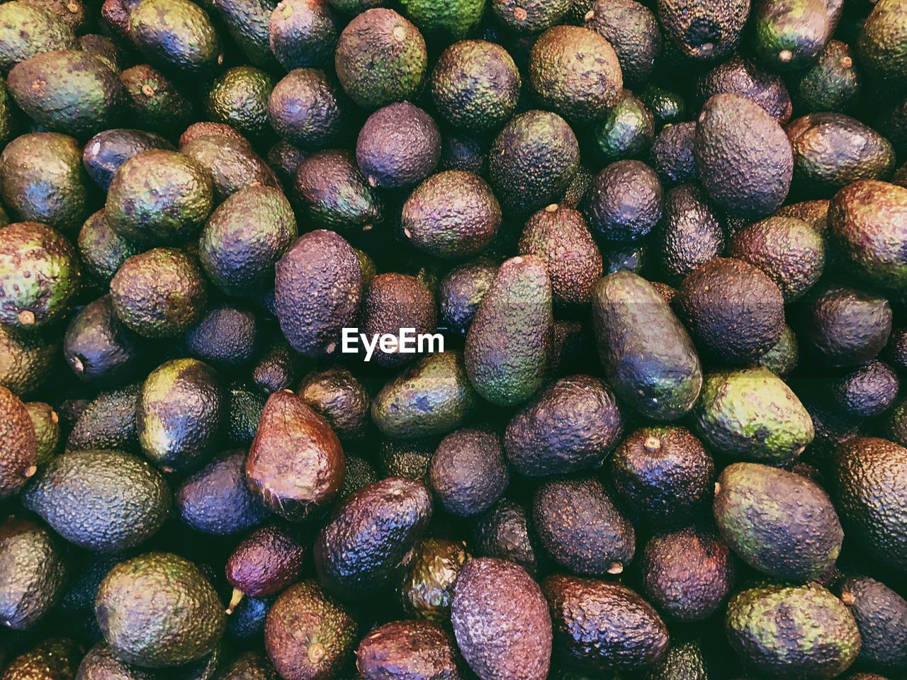 Full frame shot of avocados