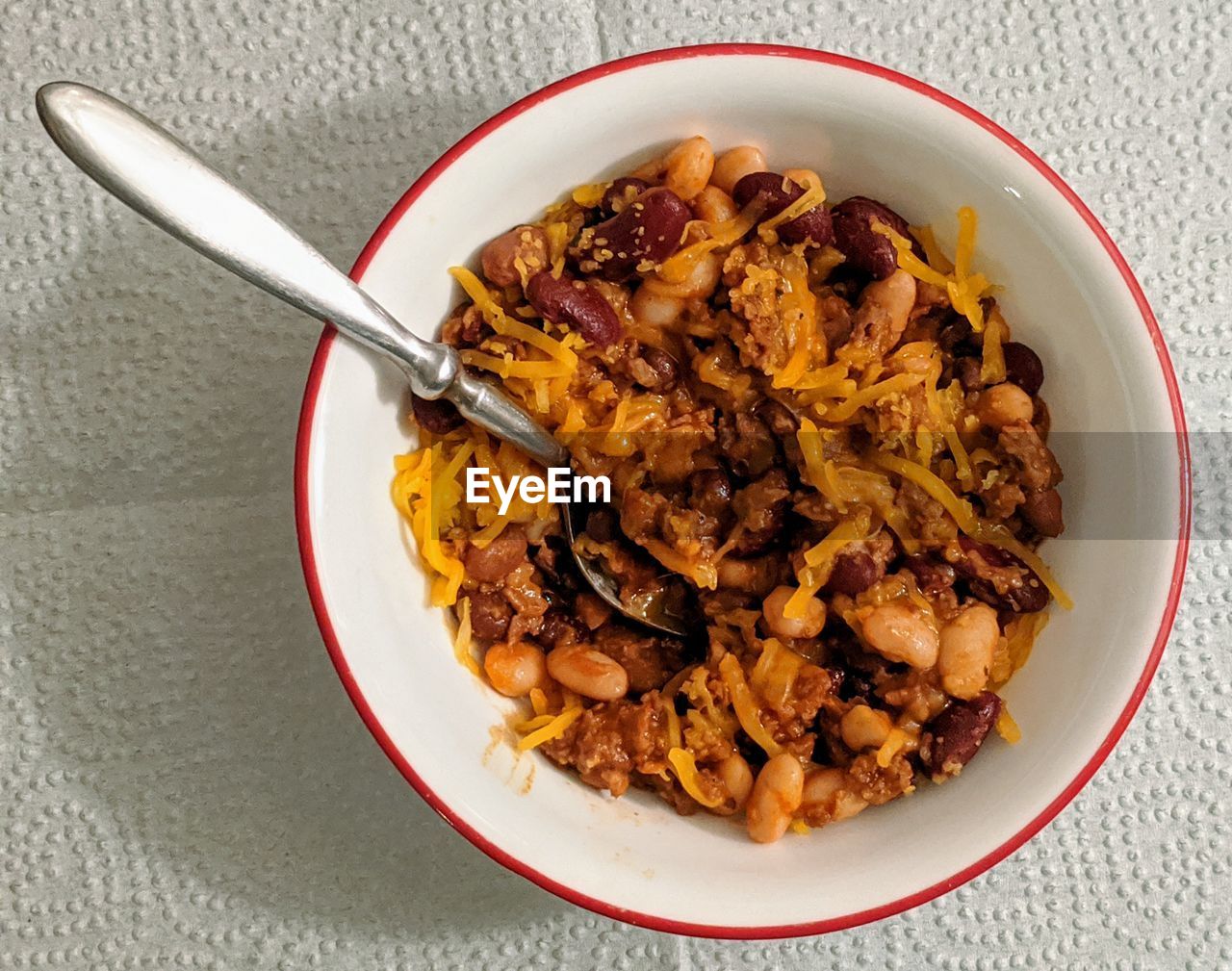 HIGH ANGLE VIEW OF BREAKFAST SERVED IN PLATE