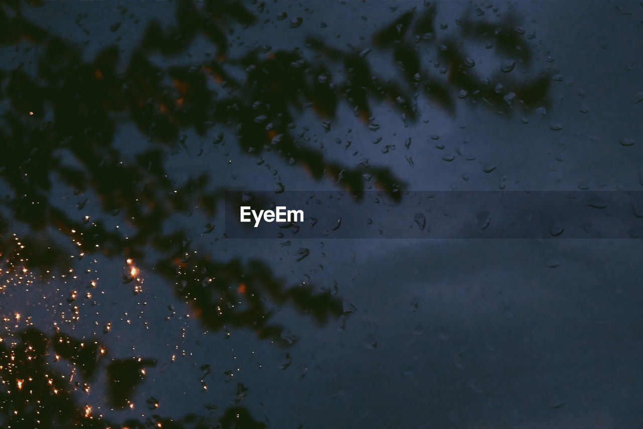 WATER DROPS ON GLASS WINDOW