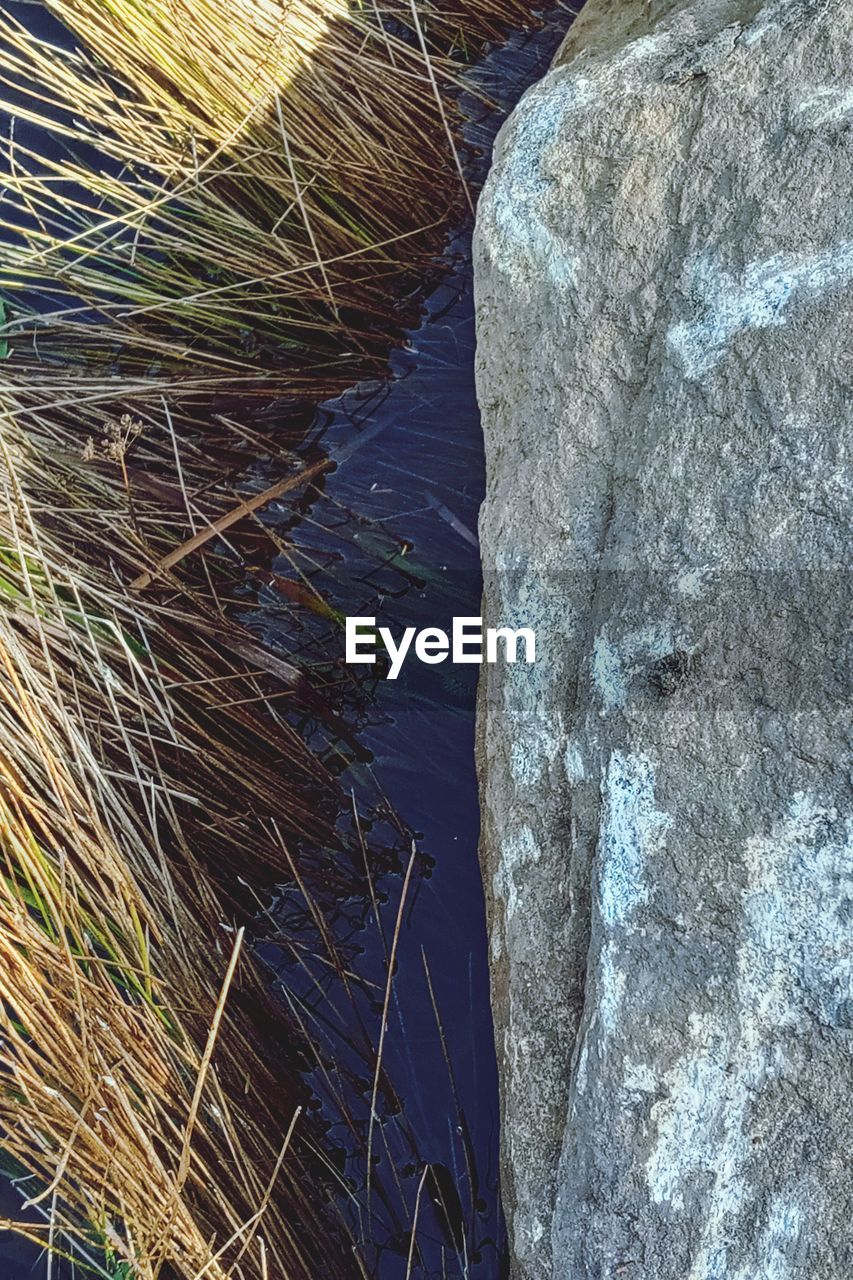 HIGH ANGLE VIEW OF ROCK FORMATIONS