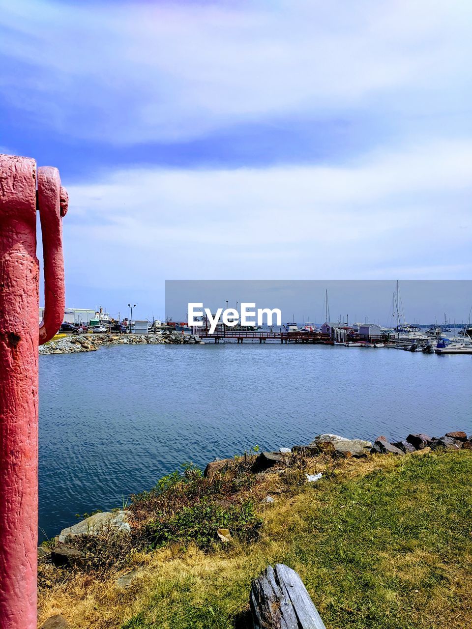 SCENIC VIEW OF BAY AGAINST CLEAR SKY