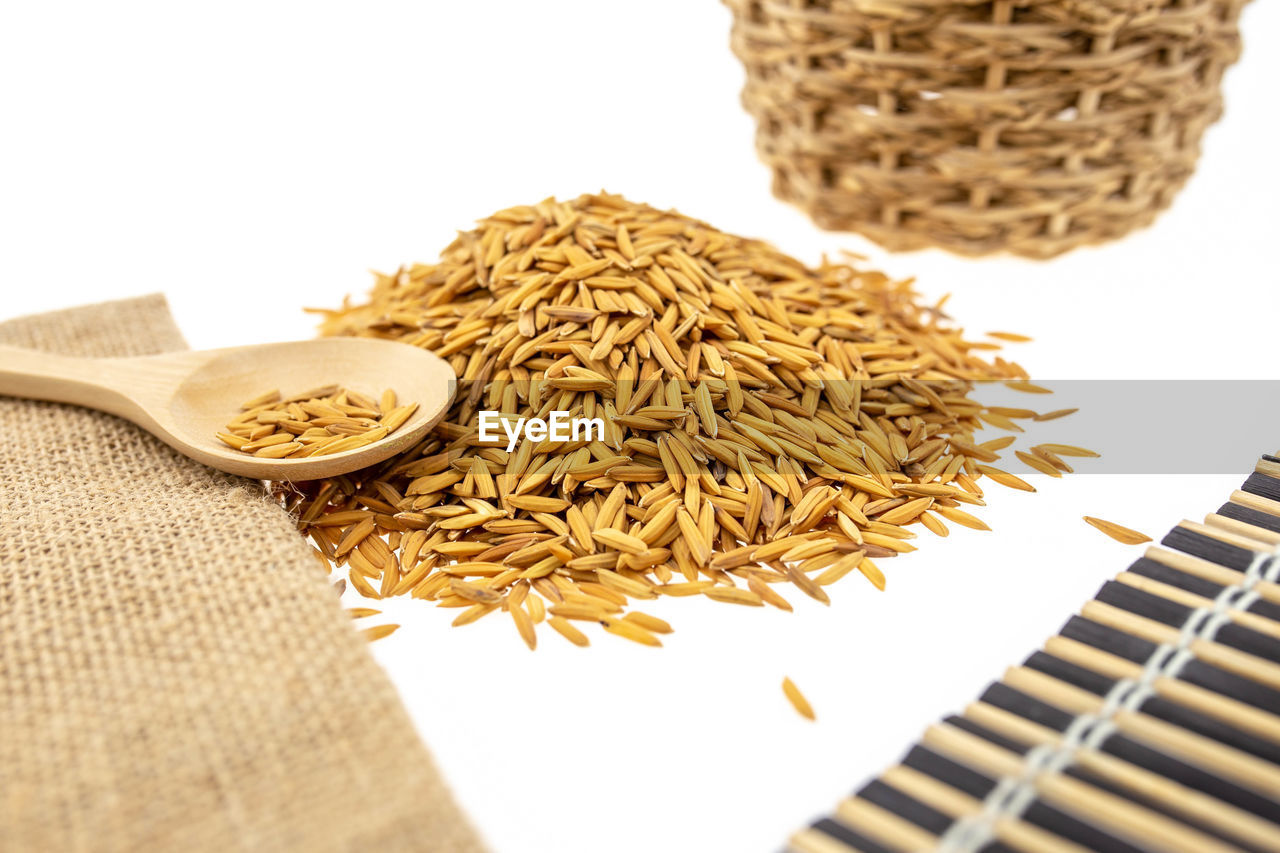 HIGH ANGLE VIEW OF BREAD IN CONTAINER