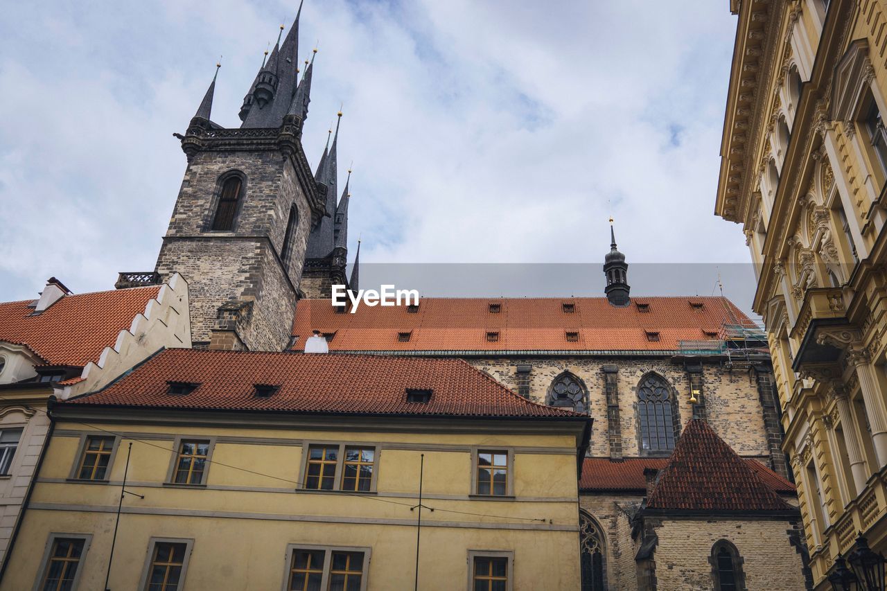 Vintqge gothic architecture in prague