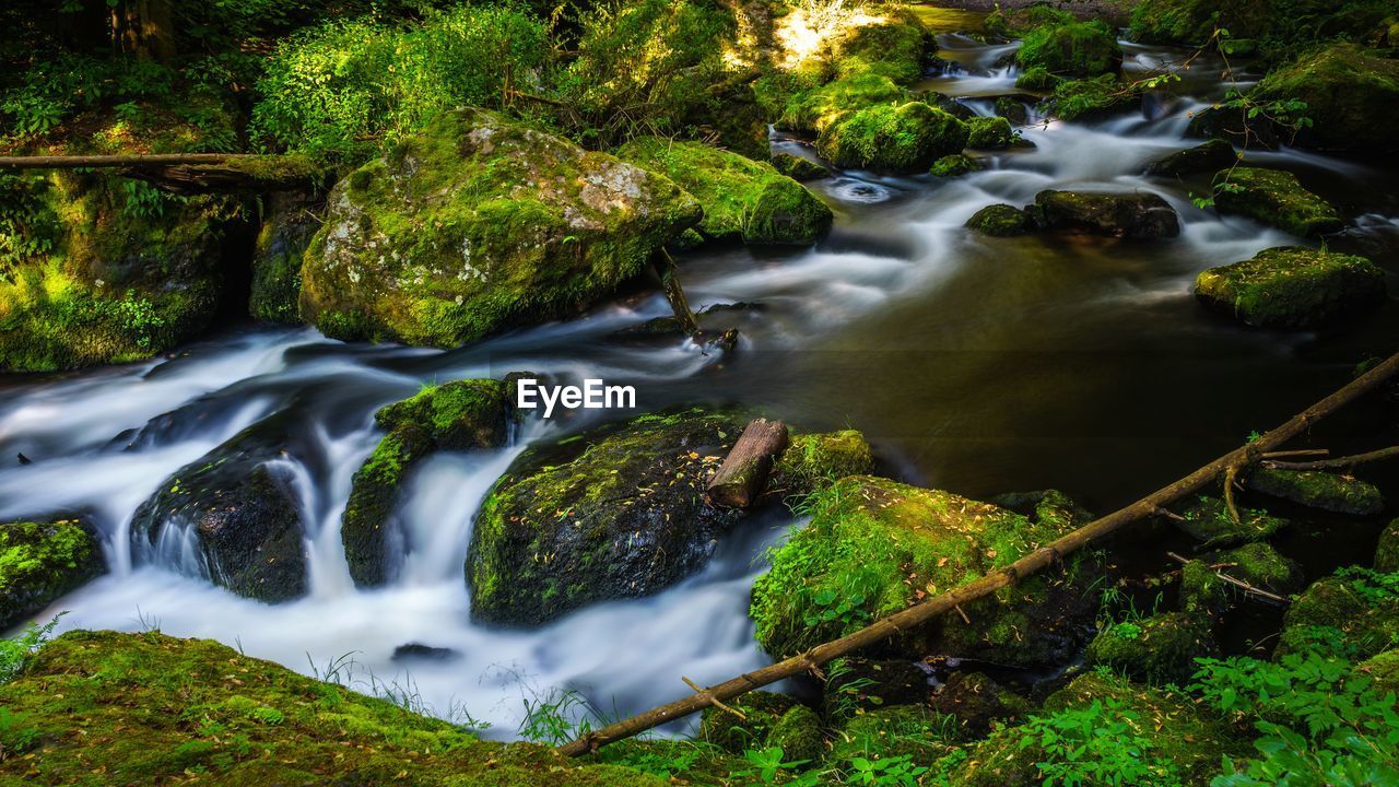 Stream flowing through rocks