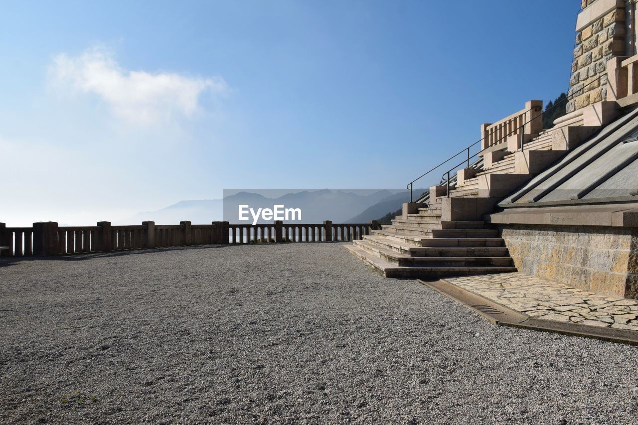 SURFACE LEVEL OF BEACH AGAINST BUILDINGS