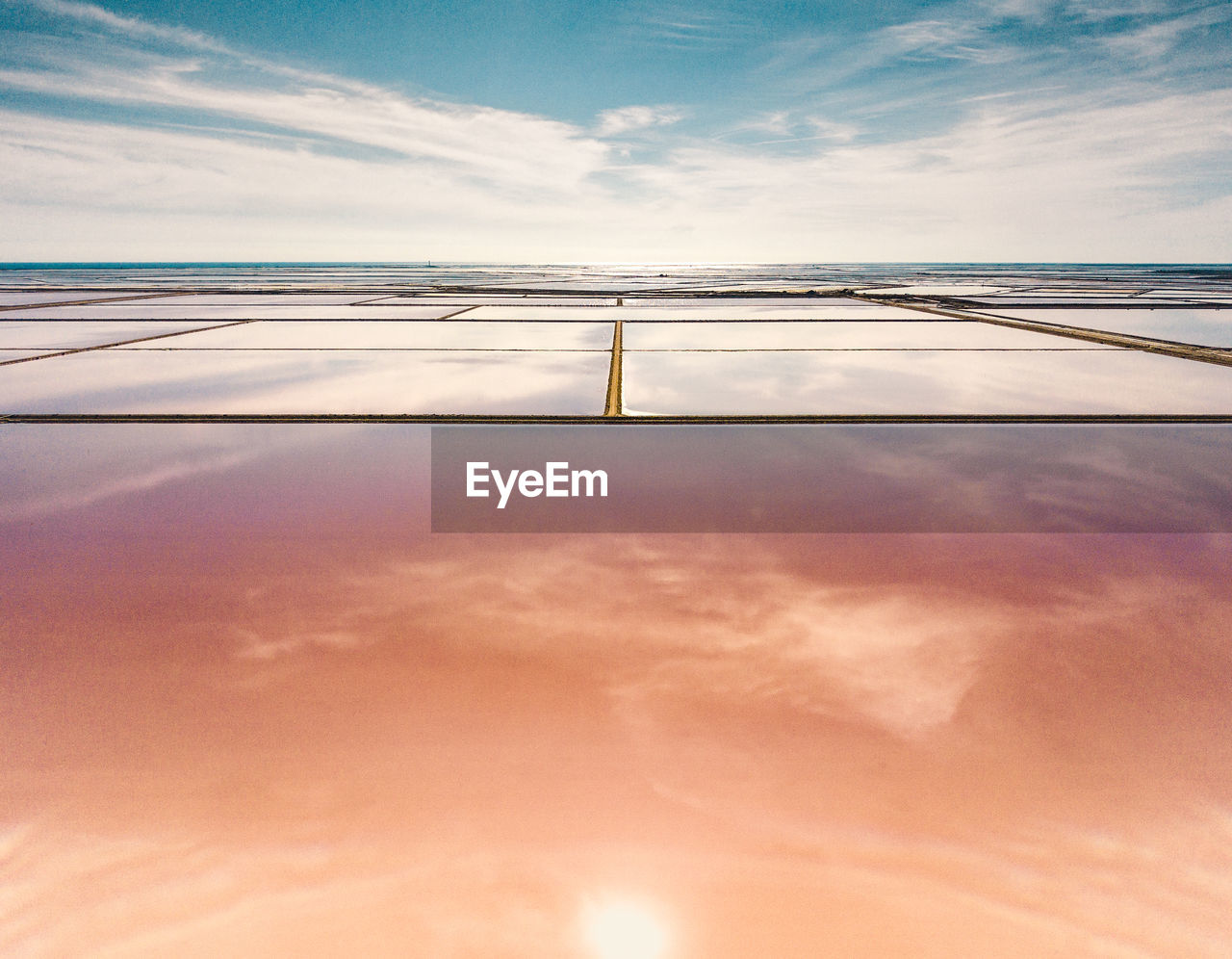 SCENIC VIEW OF SEA DURING SUNSET