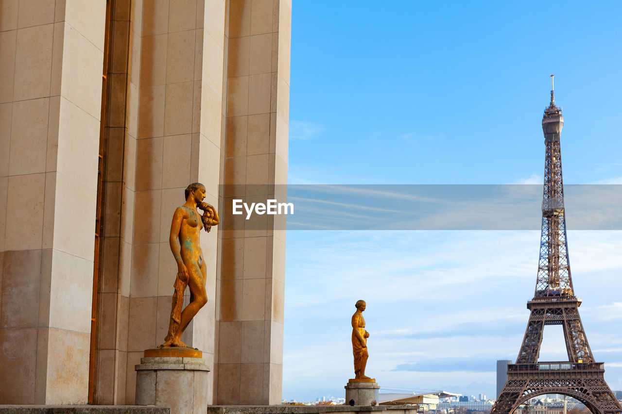 LOW ANGLE VIEW OF STATUE