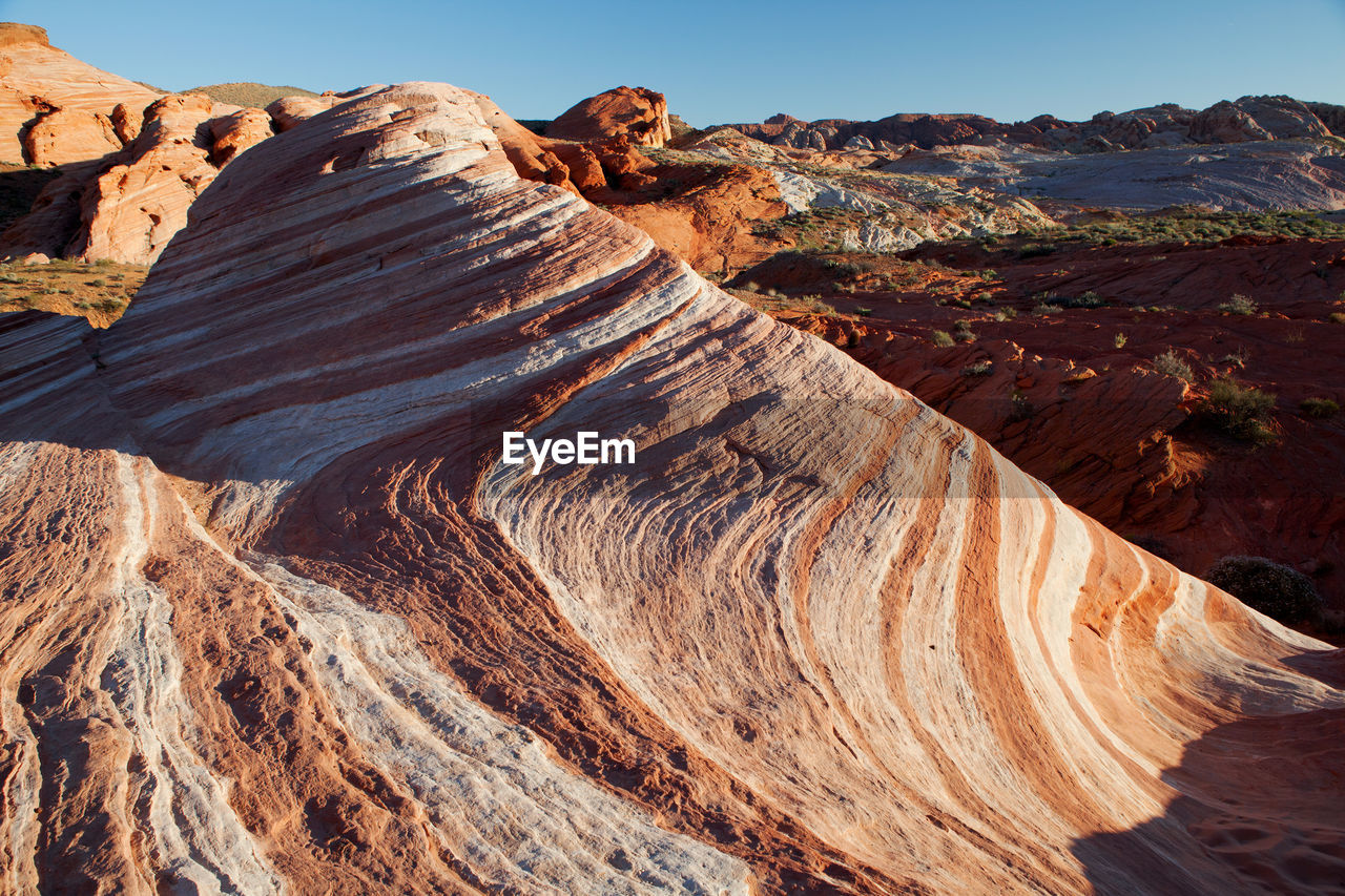 View of rock formations