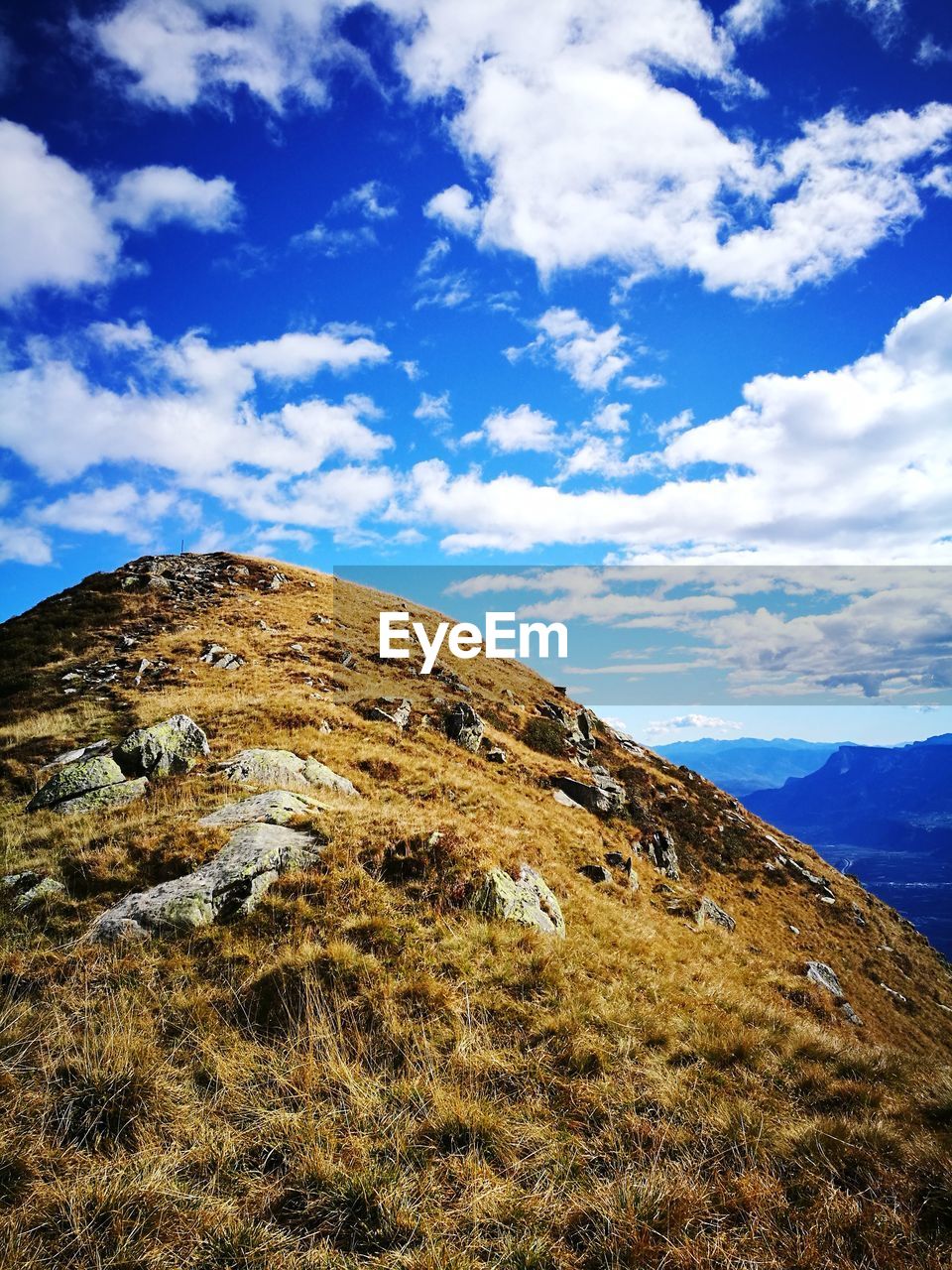 Scenic view of mountain against sky