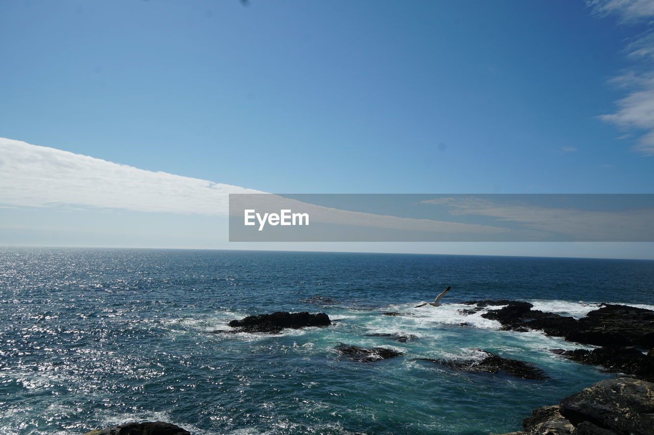 SCENIC VIEW OF BLUE SEA AGAINST SKY