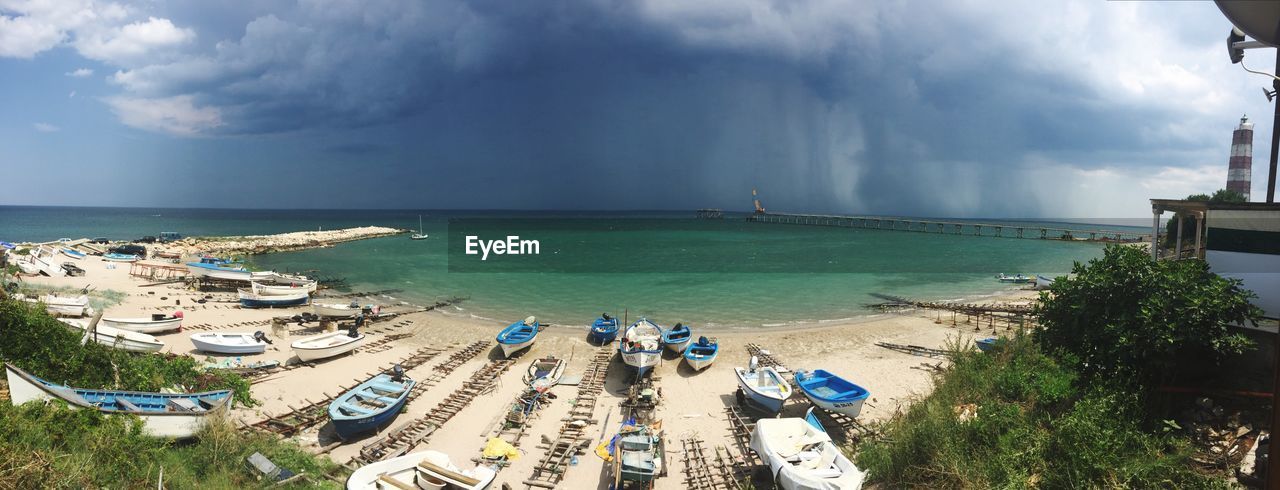 PANORAMIC VIEW OF SEA AGAINST SKY