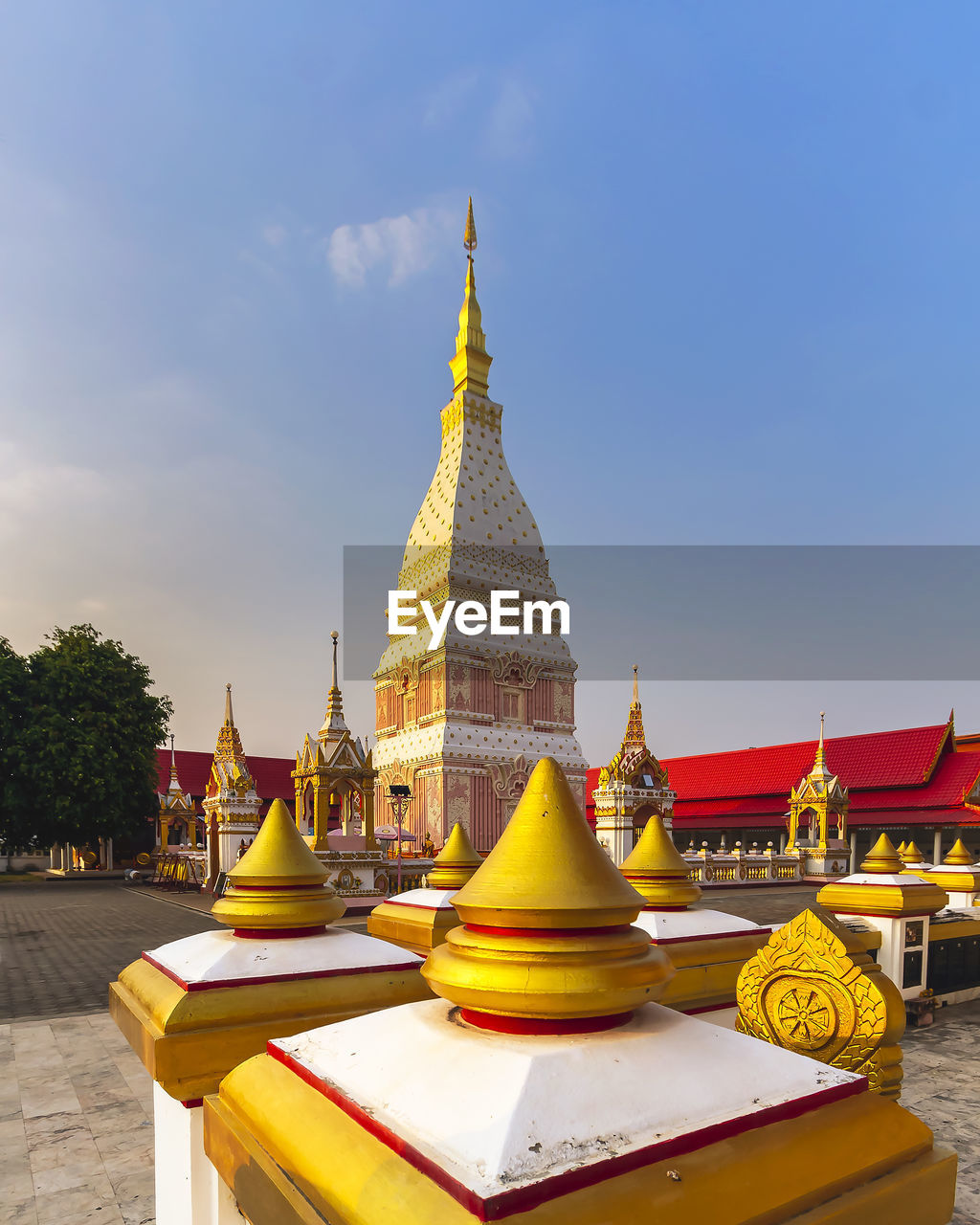 Pagoda of wat phra that renu in renu nakhon dridtrict, nakhon phanom,thailand