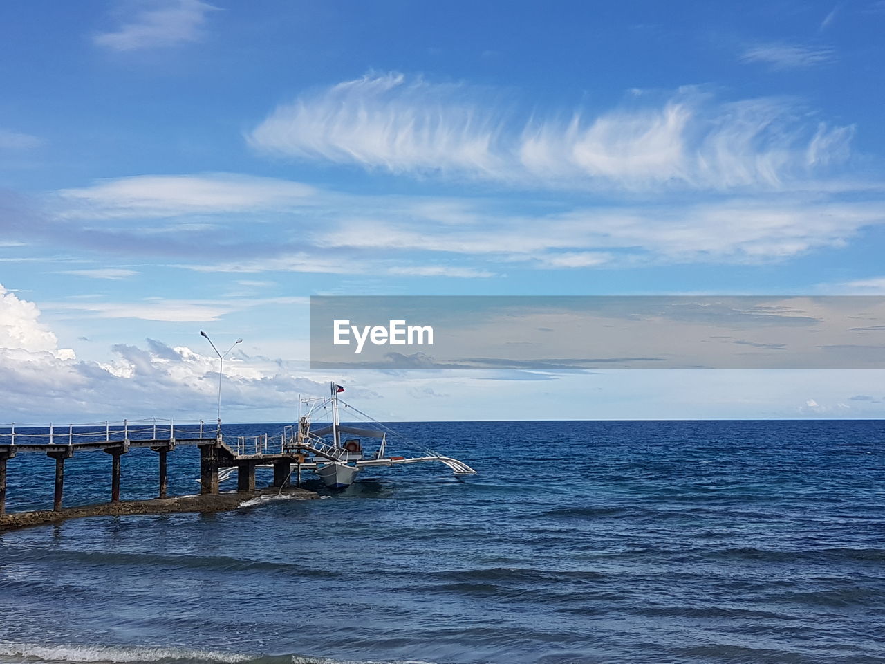 PIER OVER SEA AGAINST SKY