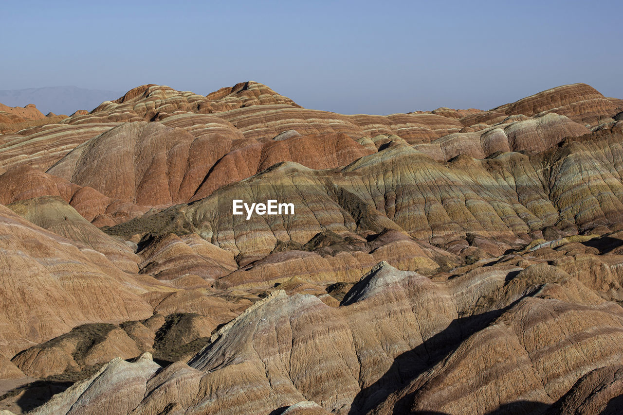 ROCK FORMATIONS ON ARID LANDSCAPE