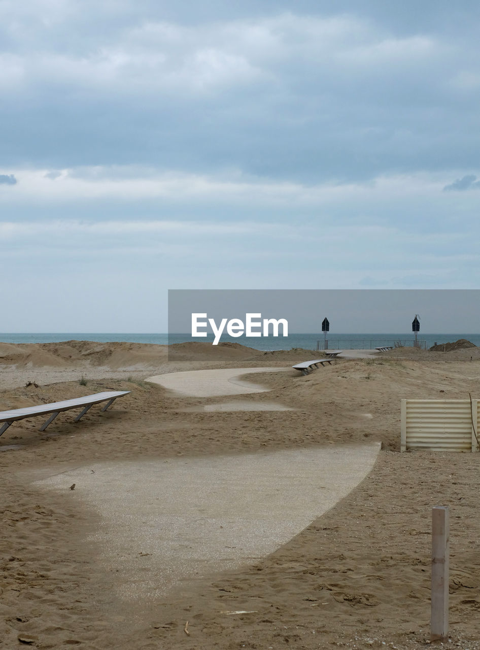 BEACH AGAINST SKY