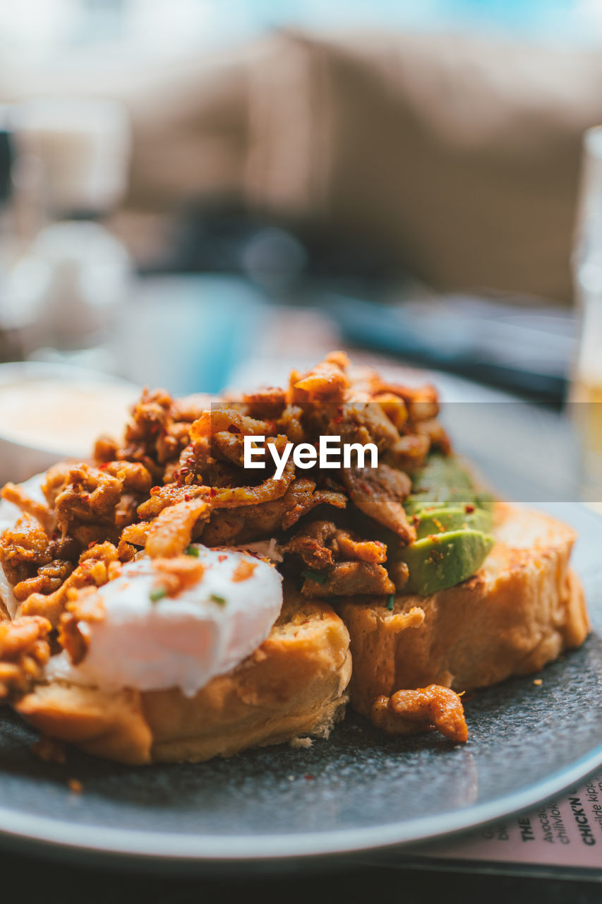 Close-up of food in plate