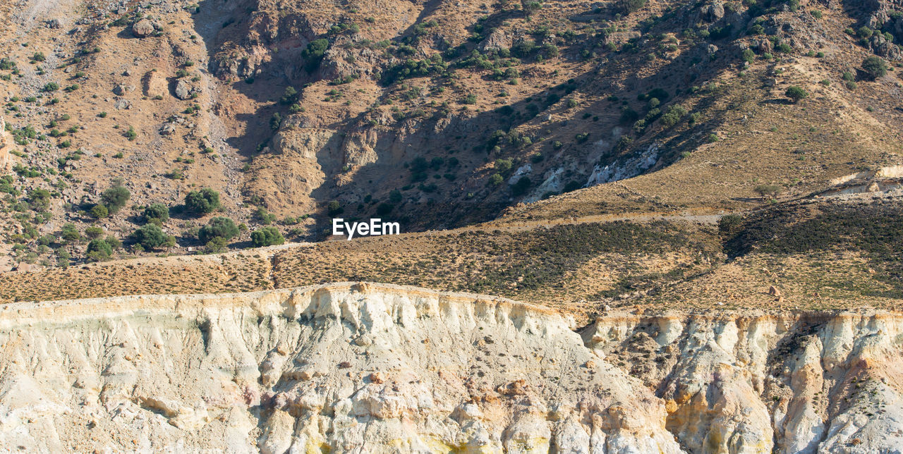 Volcanic crater stefanos in the lakki valley of the island nisyros greece