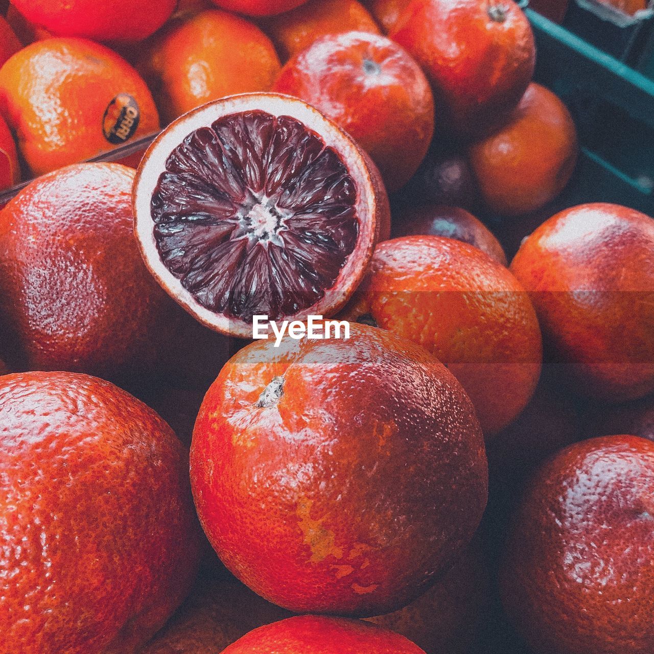 Full frame shot of grapefruits for sale at market