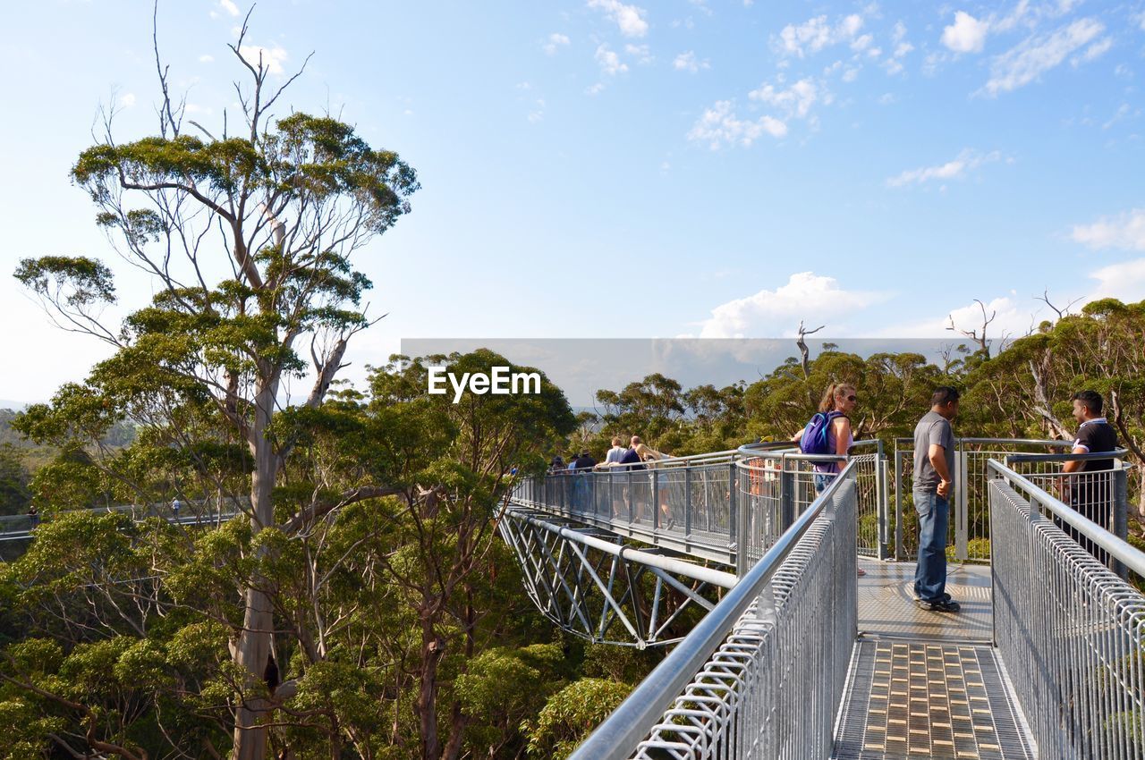 SUSPENSION BRIDGE AGAINST SKY