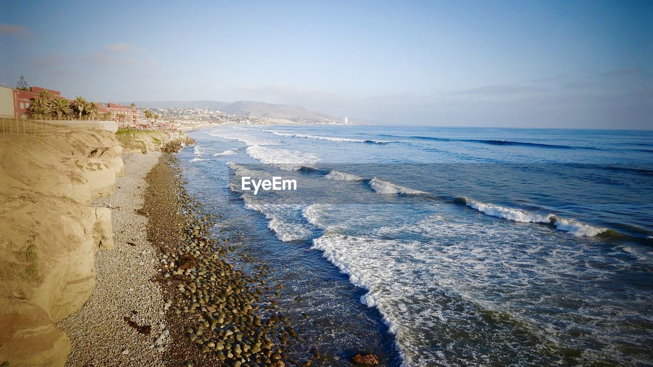 PANORAMIC VIEW OF SEA AGAINST SKY