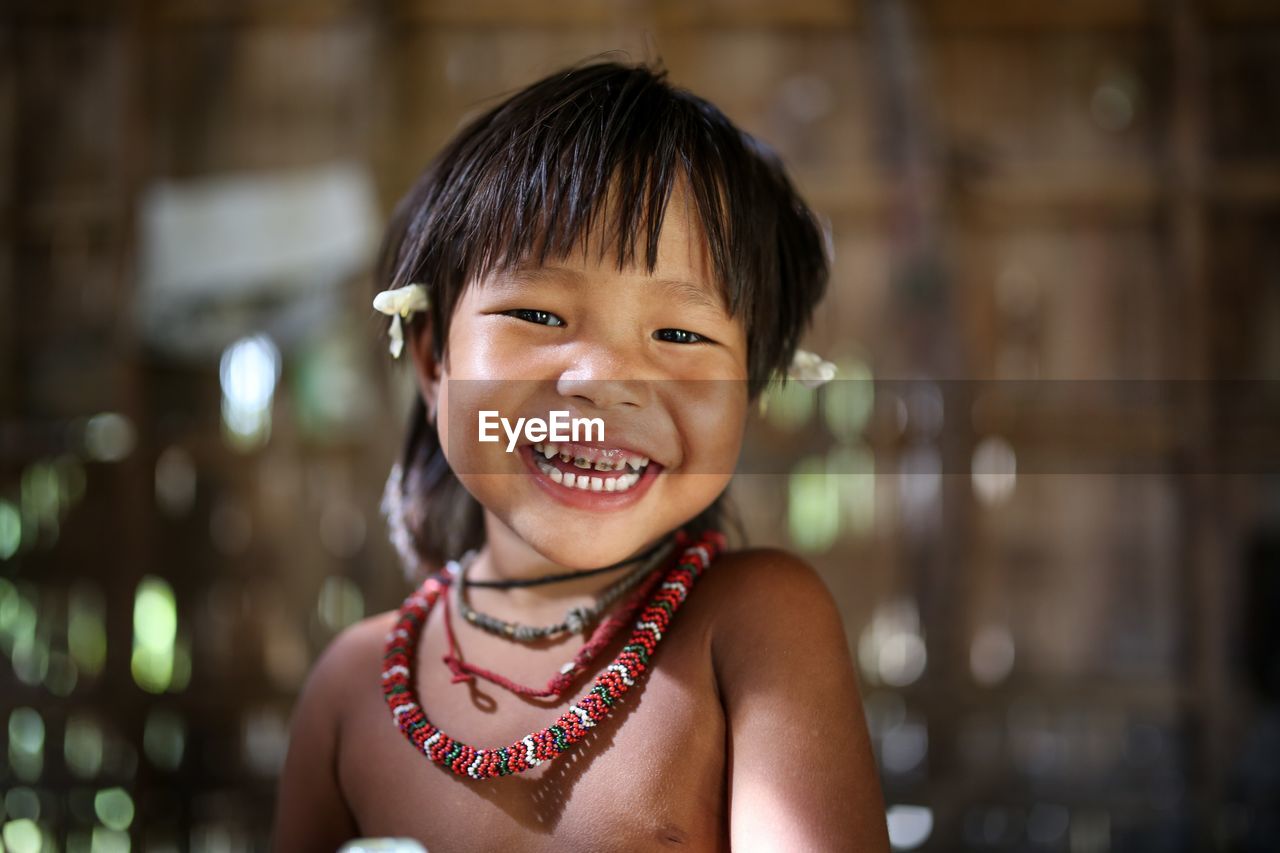 Portrait of smiling girl