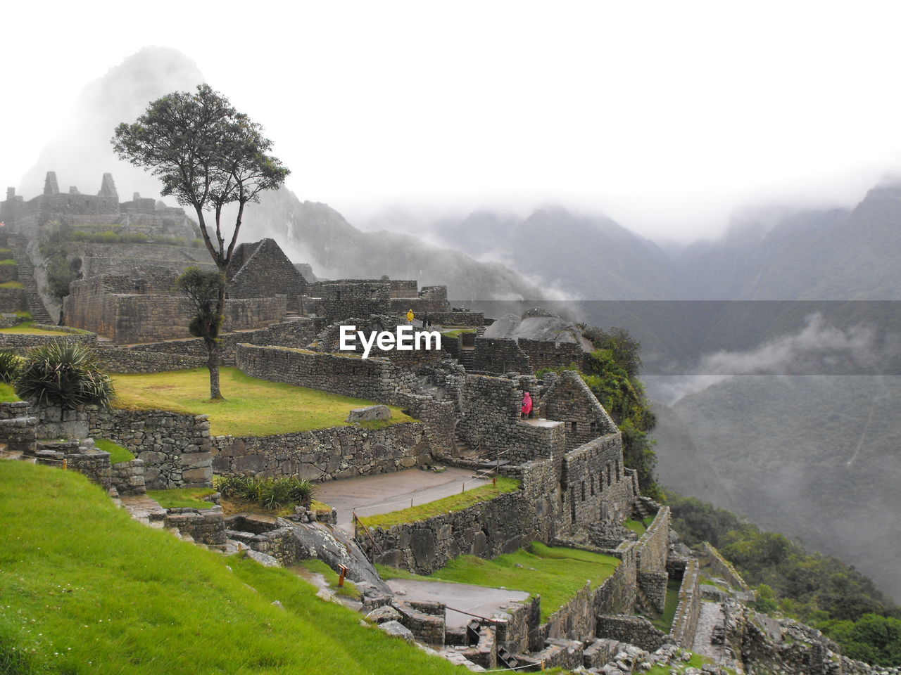 SCENIC VIEW OF MOUNTAINS IN FOGGY WEATHER