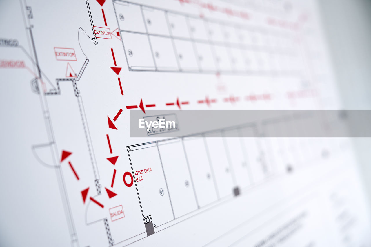 Self storage warehouse building plant emergency map