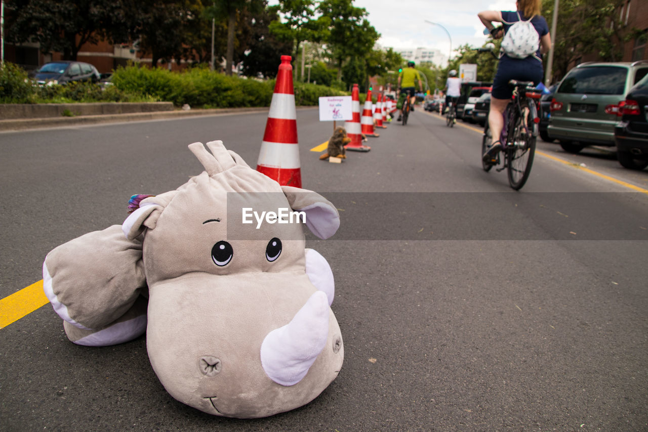 TOY CAR ON THE ROAD