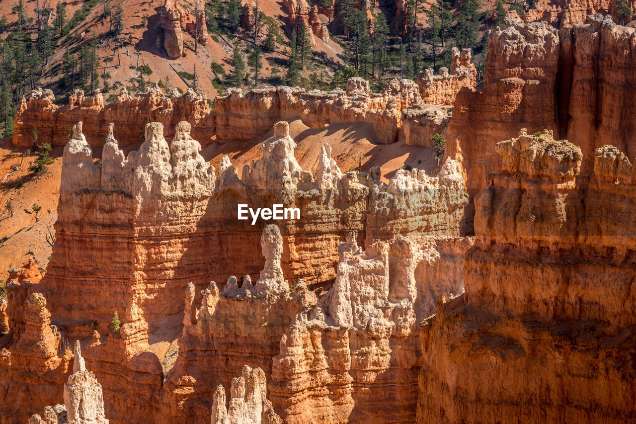 Close up of the rock hoodoos, bryce canyon usa