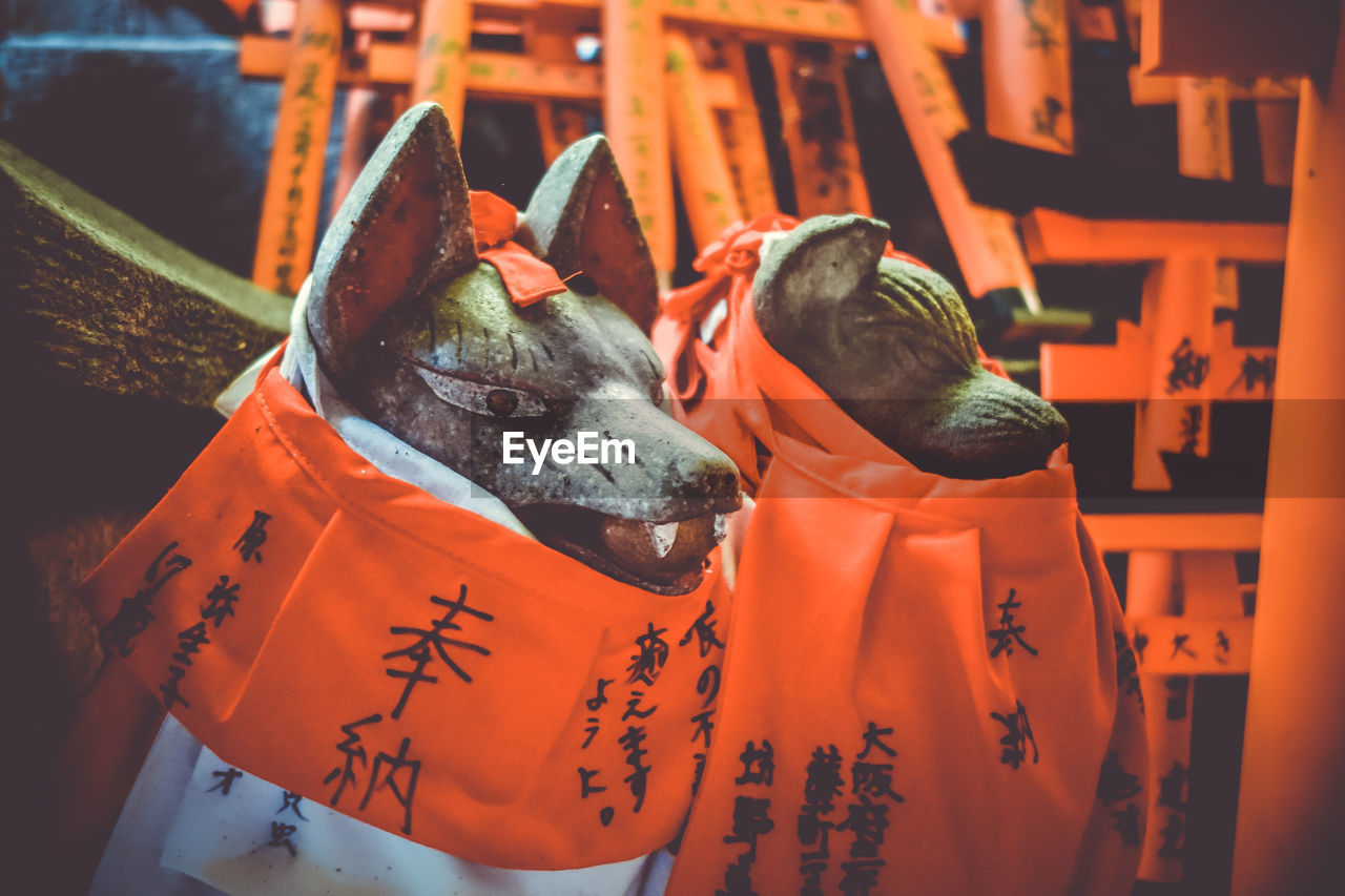 CLOSE-UP OF FISH FOR SALE AT MARKET STALL