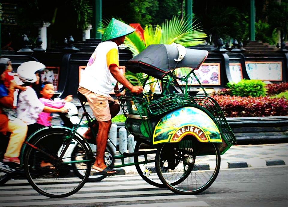 BICYCLES PARKED ON BICYCLE