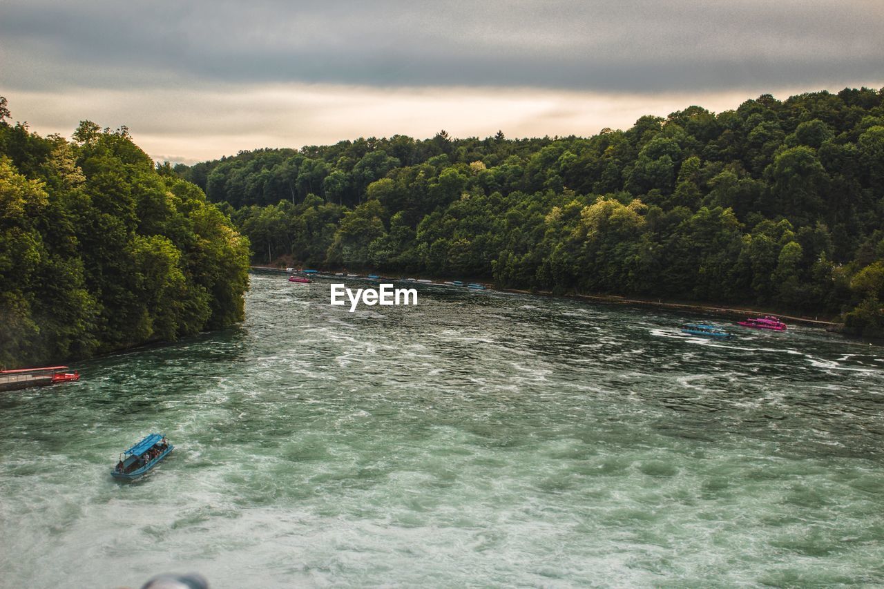 Scenic view of river against sky