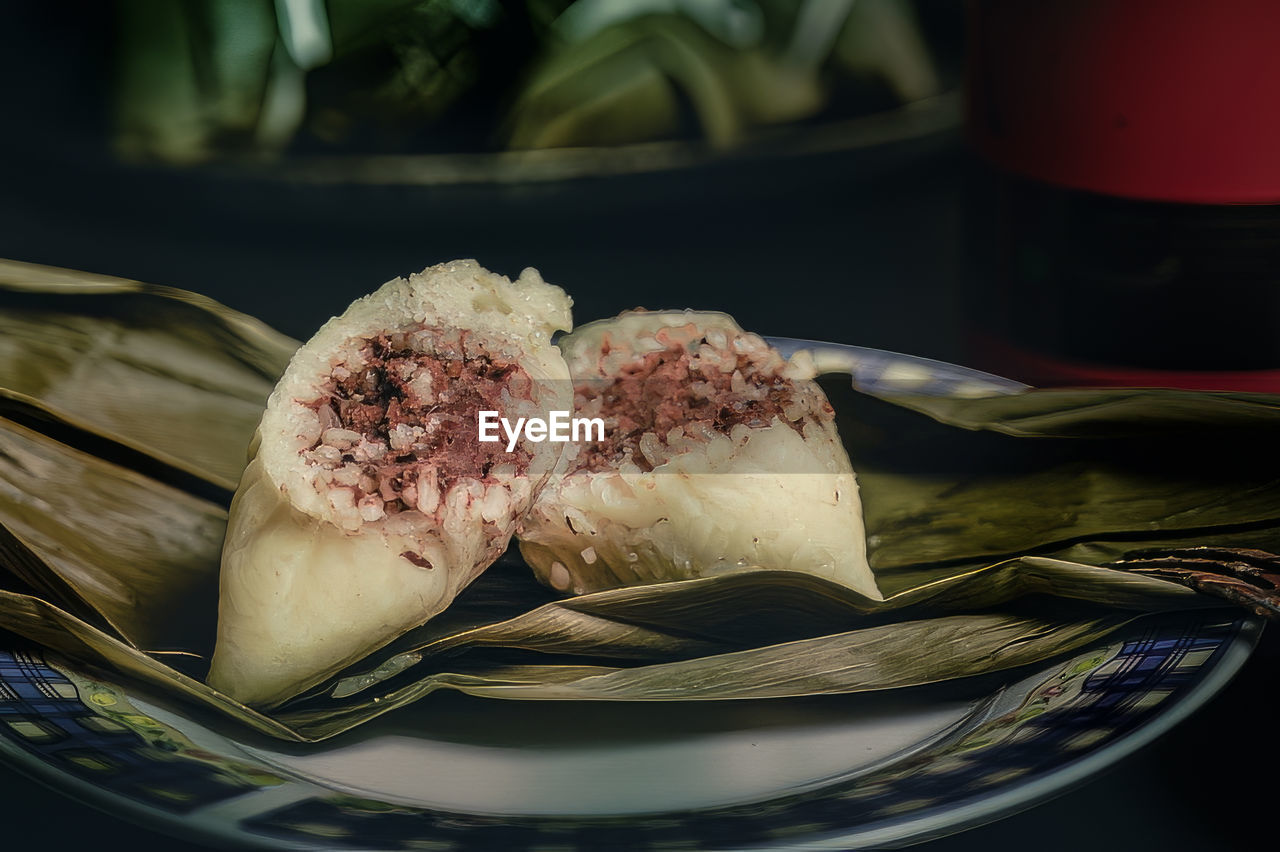 Zongzi is a delicacy that chinese people must eat during the dragon boat festival 