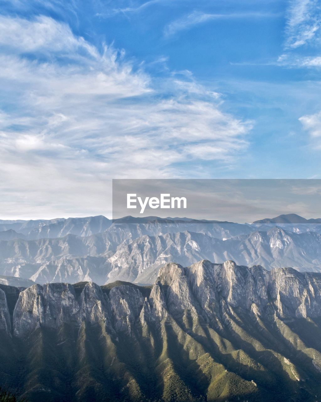 Scenic view of dramatic landscape against sky