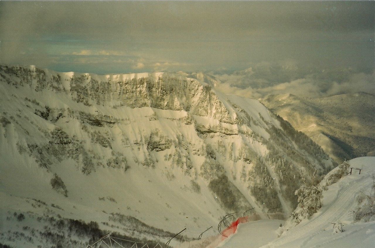 PANORAMIC VIEW OF MOUNTAINS AGAINST SKY