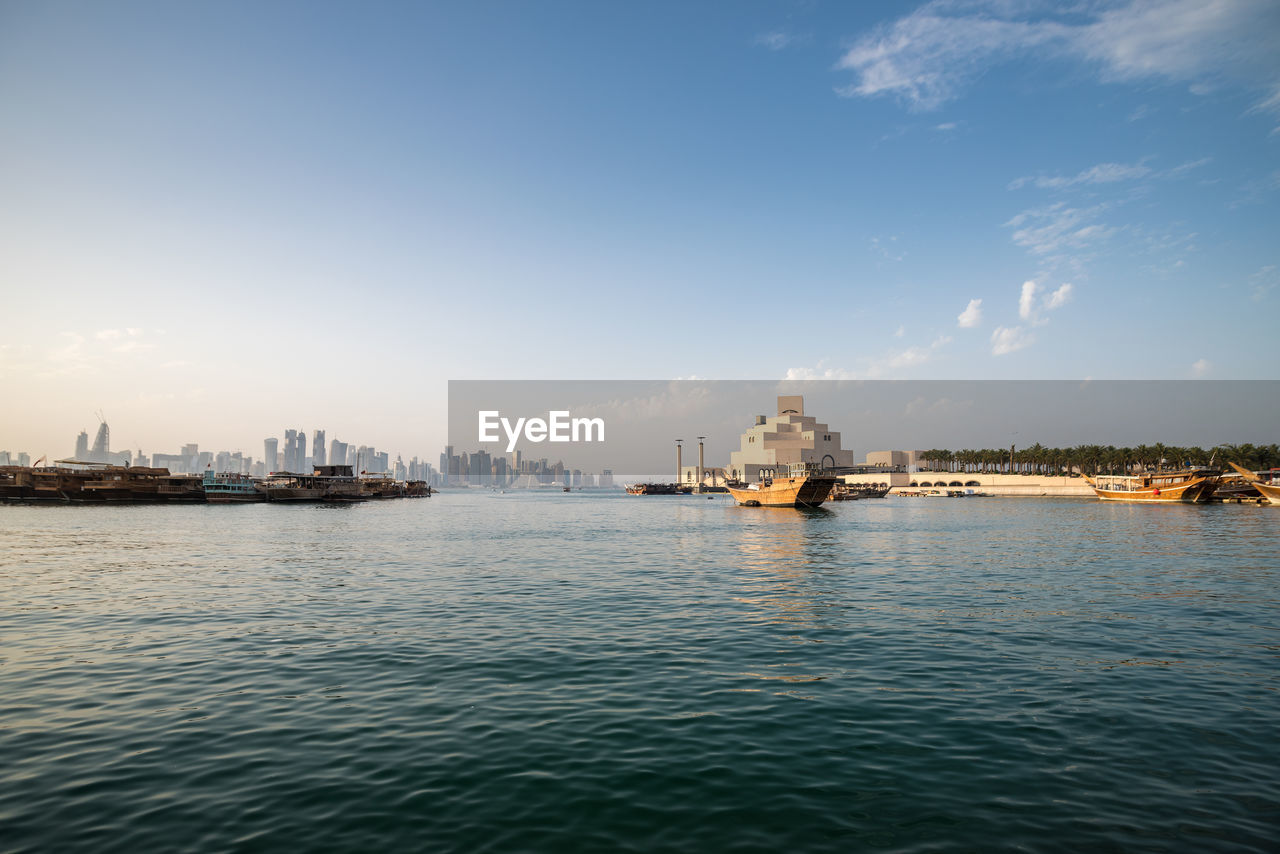 VIEW OF BUILDINGS BY SEA