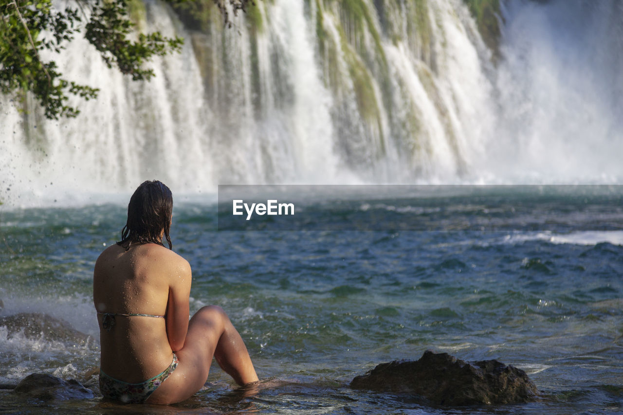 Skradinski buk waterfall in krka national park, croatia