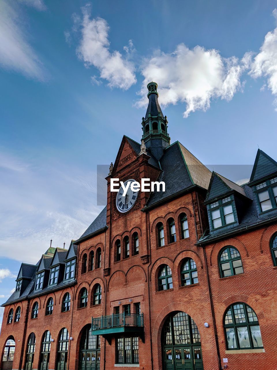 Low angle view of building against sky