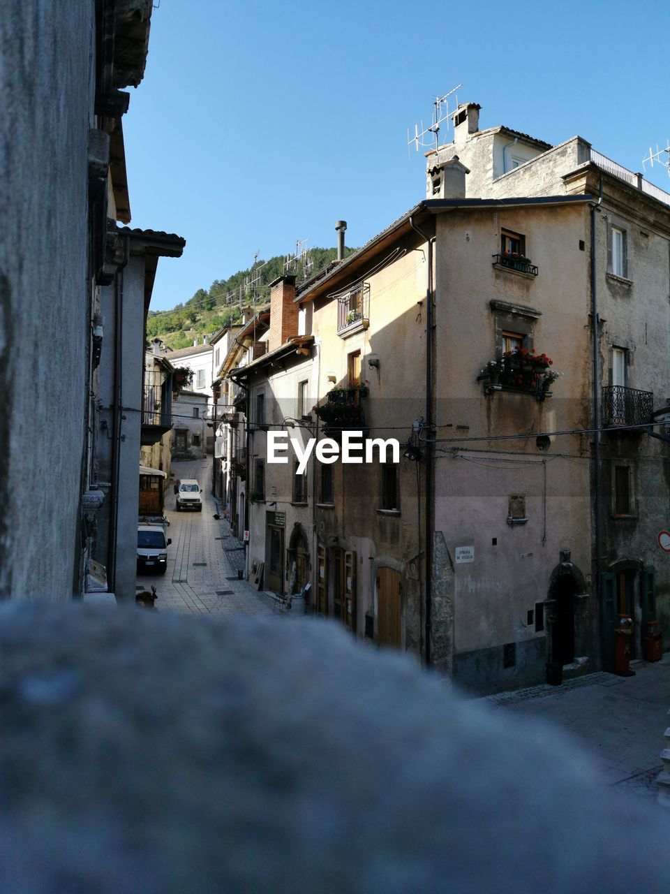 Buildings in city against sky