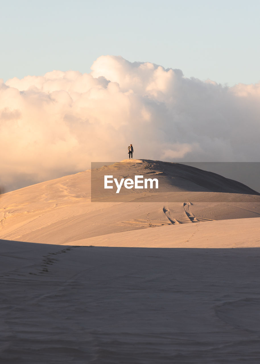 Scenic view of desert against sky